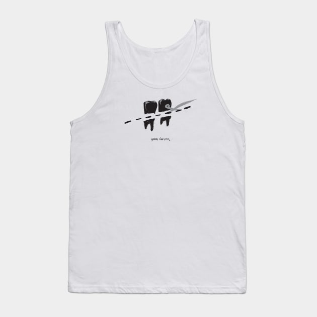 "to cut your teeth" Tank Top by Meowkovsky